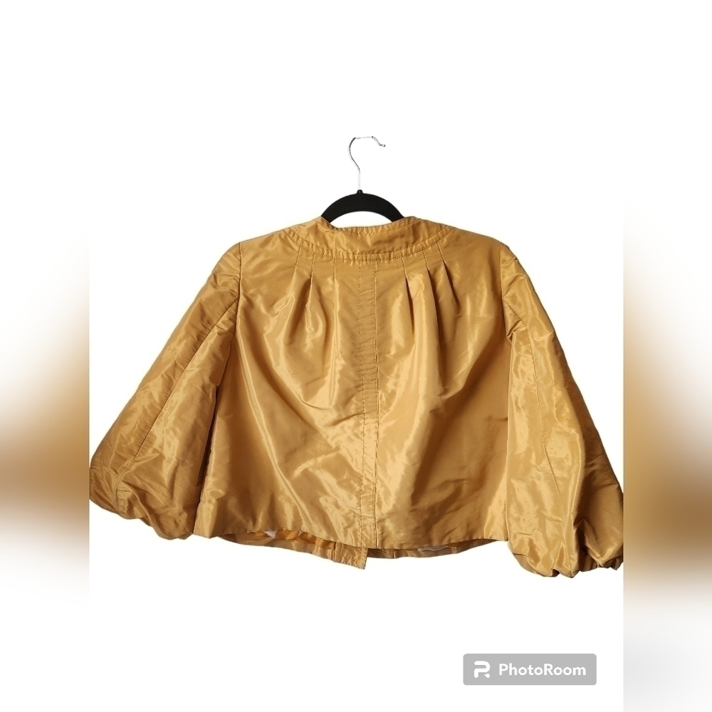 Vintage Carlisle Golden Puff Sleeve  Jacket Sz.4 - Picture 2 of 5